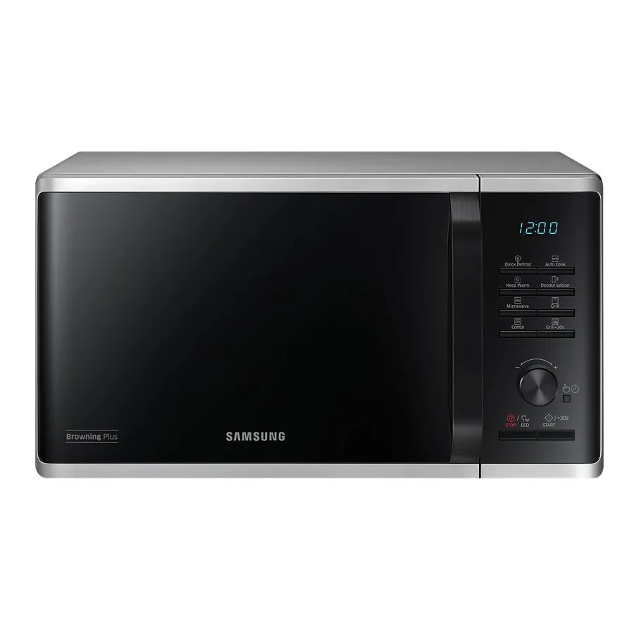 Samsung MG23K3515AS/OL Mikrohullámú sütő, 23l, 800W, Grill, Ezüst/Fekete