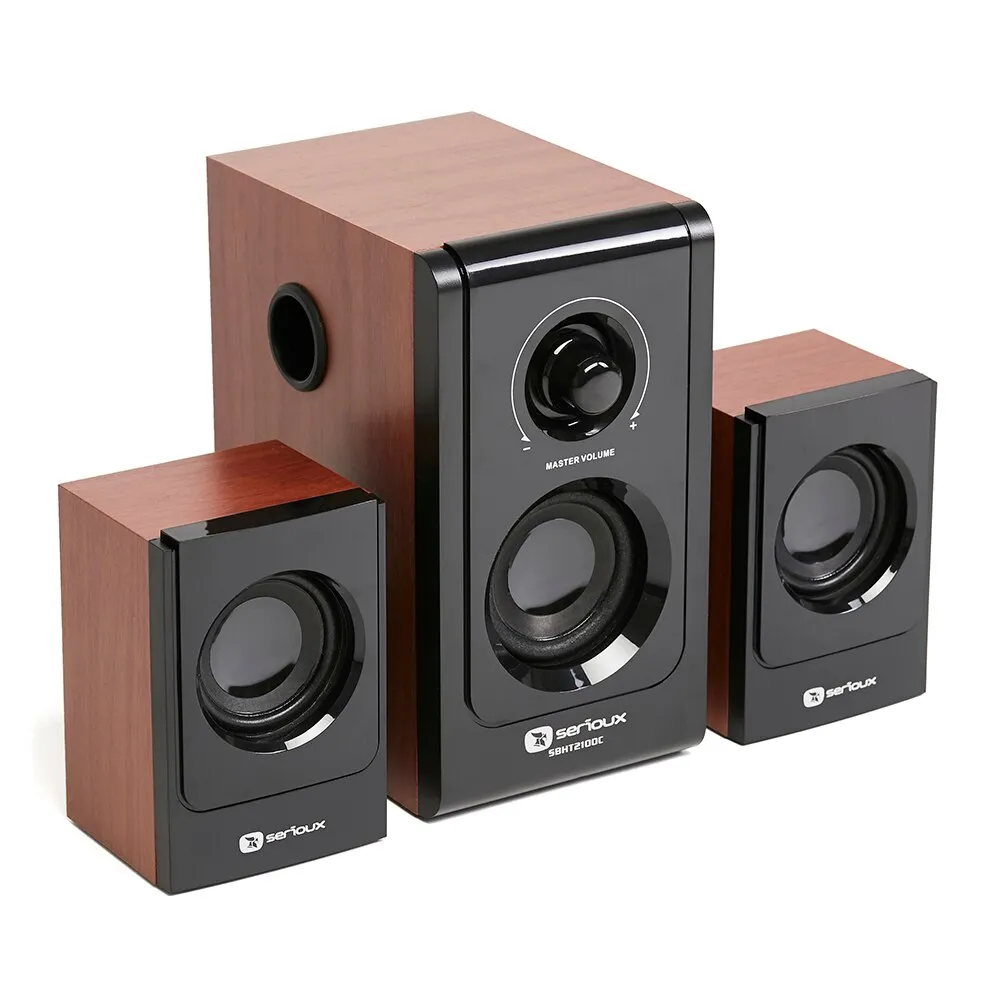 Serioux HT2100C 2.1 hangszóró, 16W RMS, Piros