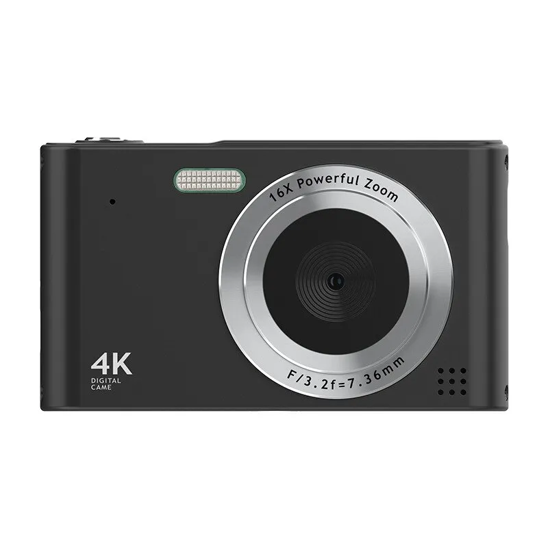 Shaoke, Digitális fényképezőgép 32G memóriakártyával, Android adapter, USB kártyaolvasó, 2,4 hüvelykes képernyő, 16x zoom, vaku, elektronikus stabilizátor, kompakt és kényelmes, fekete