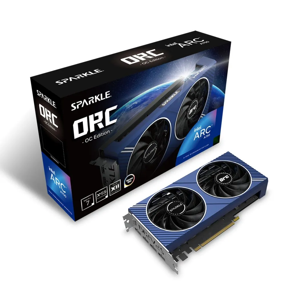 Sparkle Intel Arc A750 Orc 8GB DDR6 OC, 242001, Videókártya