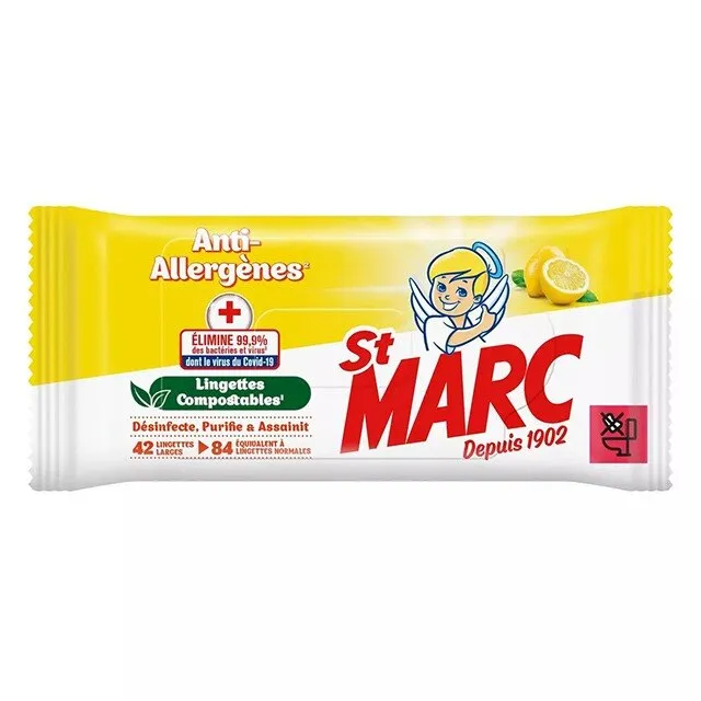 St Marc nedves törlőkendők 42 db