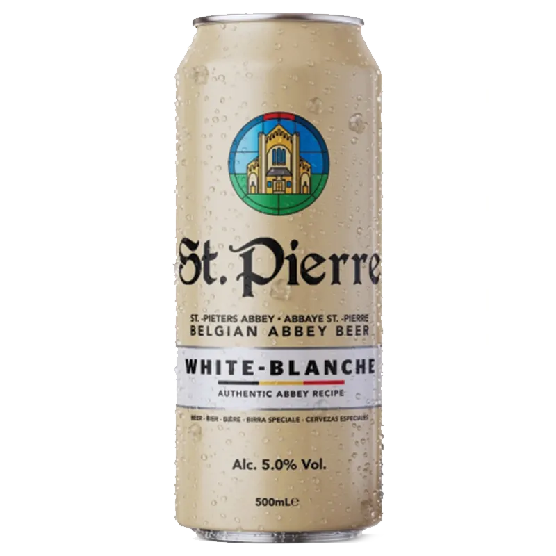 St. Pierre White 5% apátsági búzasör 0, 5L dobozos