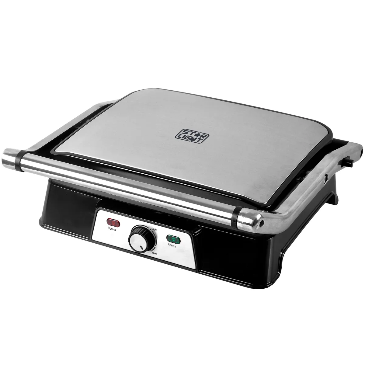 Star-Light EGH-2000SS Elektromos grillsütő, 2000W, Állítható termosztát, Tapadásmentes felület, Rozsdamentes acél
