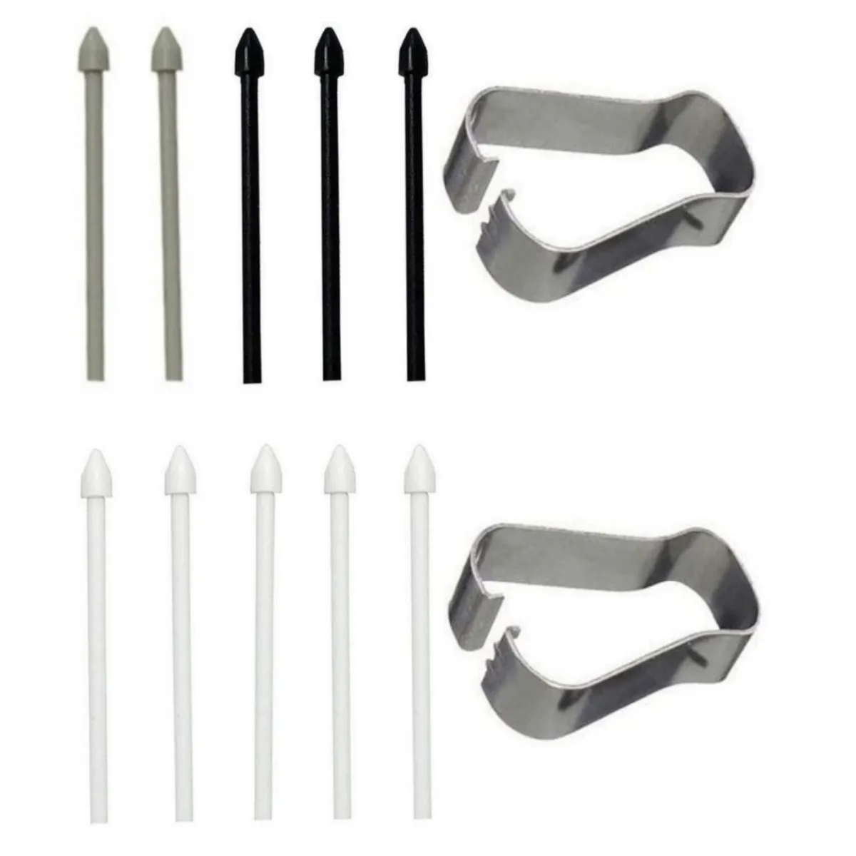 Stylus tip cserekészlet, enkourakoko®, 12 db, Samsung Galaxy Tab S7/S7+ készülékhez NOTE10/20 20U s22u 21u, Fehér/Szürke/Fekete