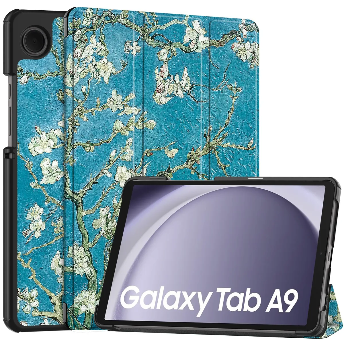 Tablet védőtok, Ökológiai bőr, Kompatibilis a Samsung Galaxy Tab A9 8.7" Multicolor telefonnal