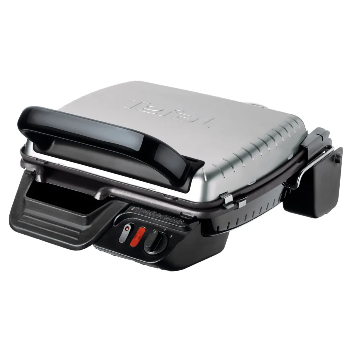 Tefal Ultracompact GC306012 elektromos grill, 2000 W, Kivehető alumínium lapok, Eltávolítható tálca, Rozsdamentes acél