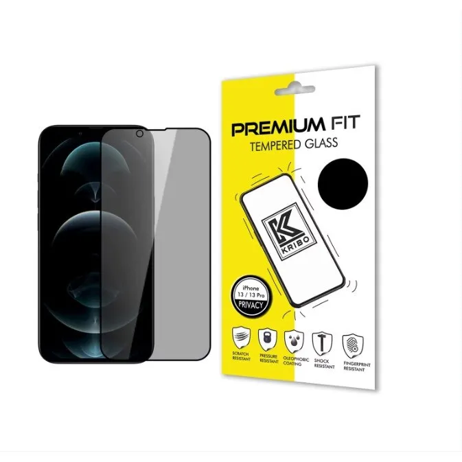 Telefon védőfólia, biztonsági üveg, Adatvédelem, Apple iPhone 13/13 Pro/14-hez, karcálló