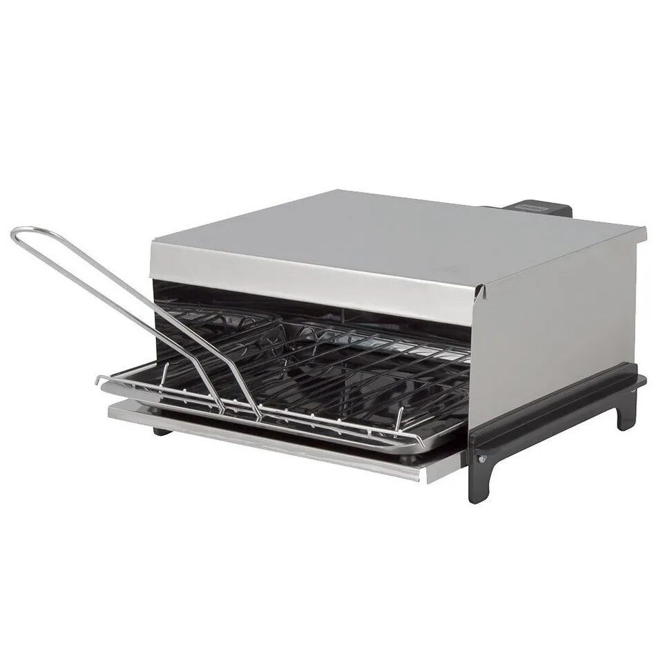 TERMOMAX TR202G Party grill, 800W, Levehető fogantyú és grill, Zsírtartó tálca, Rozsdamentes acél