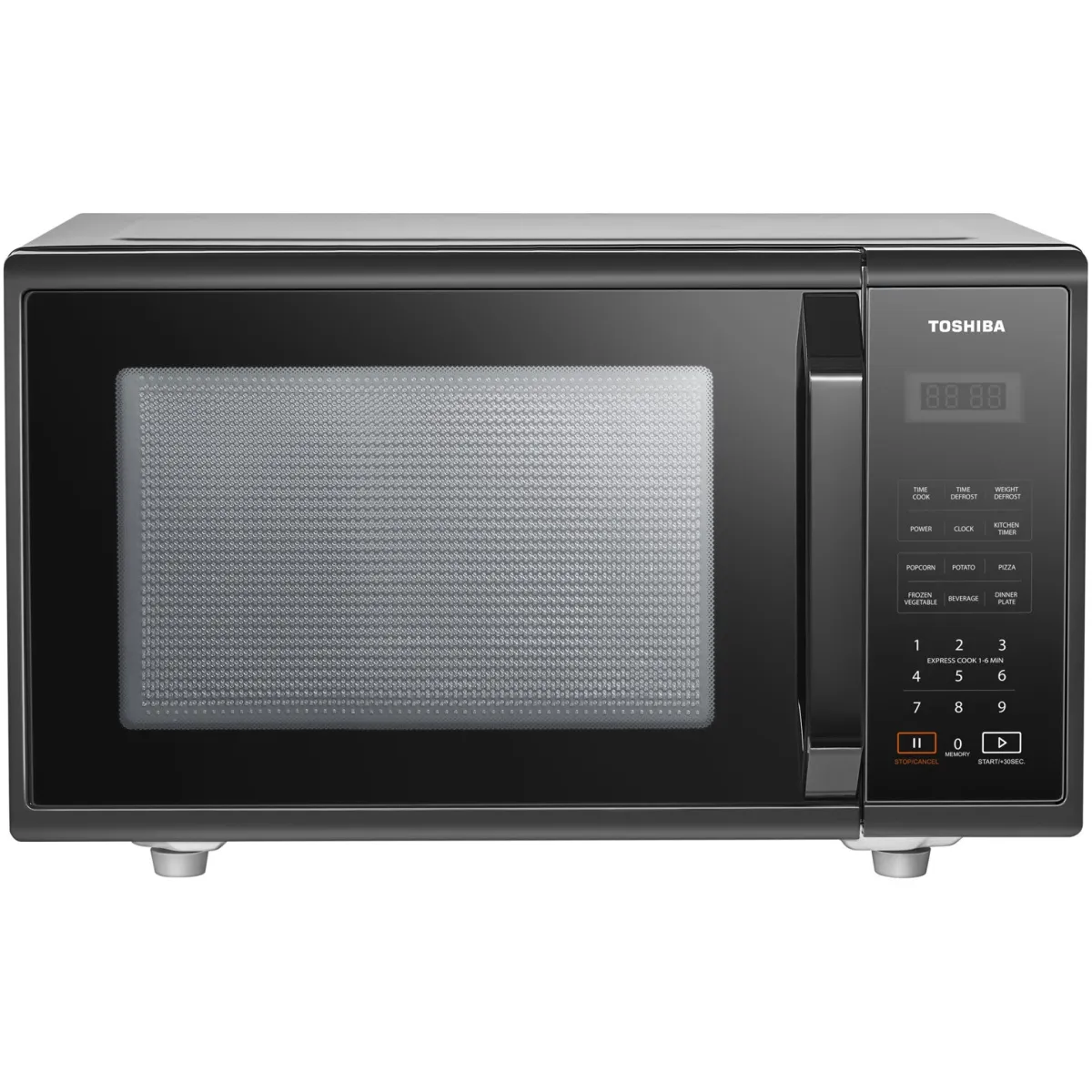 Toshiba MM-EM23PBK mikrohullámú sütő, 23 l, Digitális, Érintőkijelző, Teljesítmény 750-800 W, Fekete