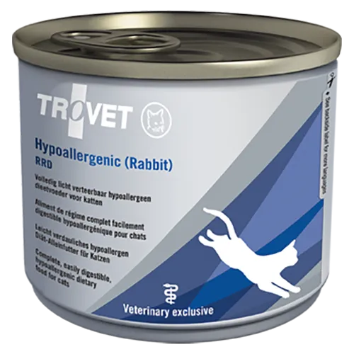 Trovet Hipoallergén diétás nedves táp macskáknak, nyúl, 6 x 200 g