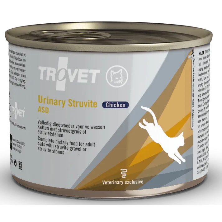 Trovet Nedves macskaeledel, Urinary Struvite Csirke, 6 x 200 g
