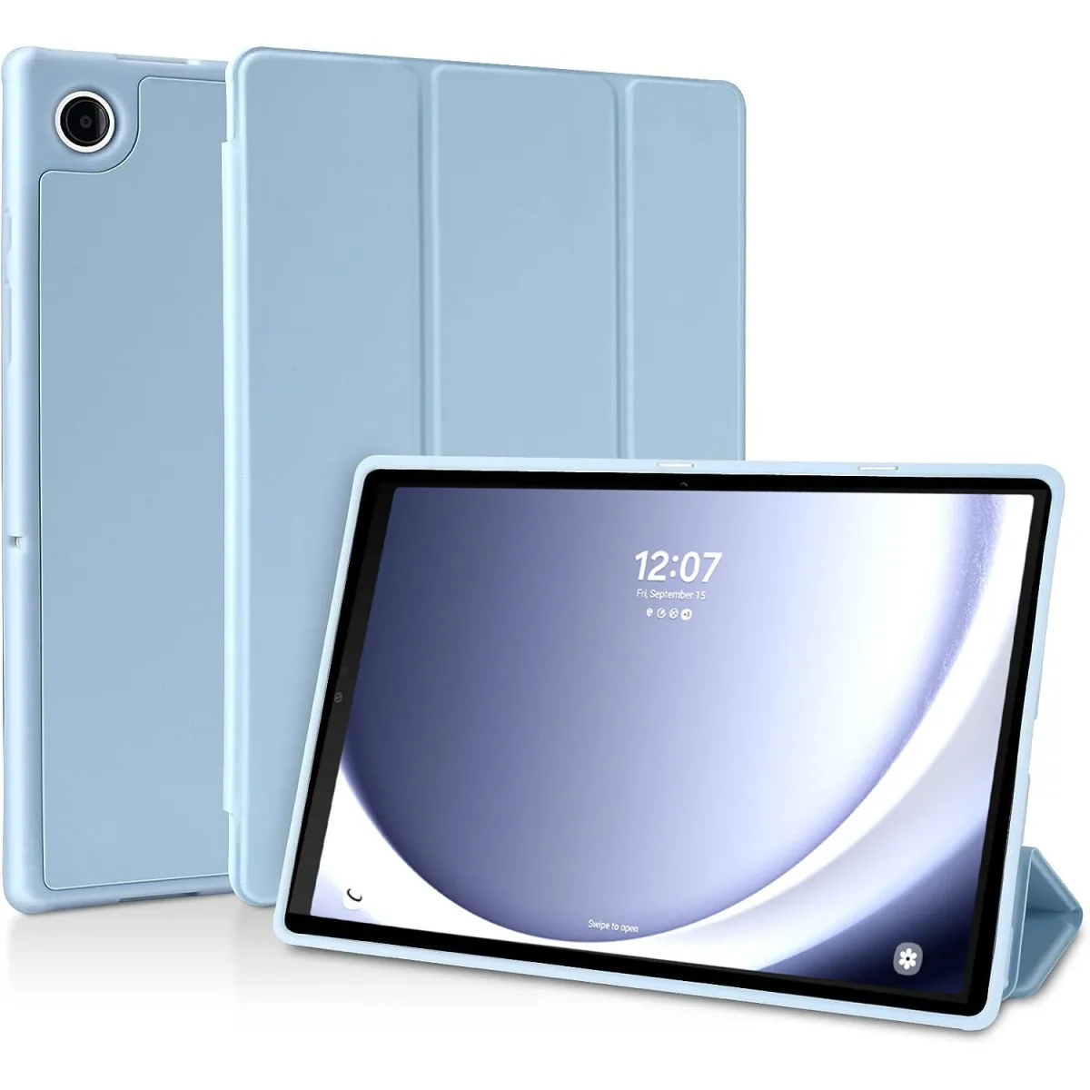 Ultra Slim tok, Revomag, Samsung Galaxy Tab A9 8,7", TPU Smart Cover, jégkék