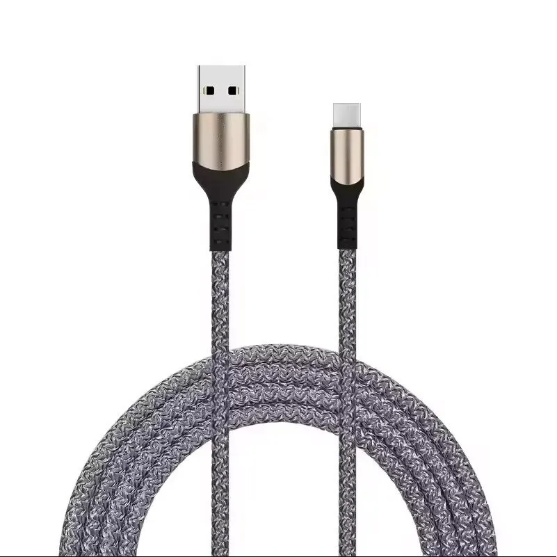 USB Type C kábel, gyorstöltés, 1 méter, szürke