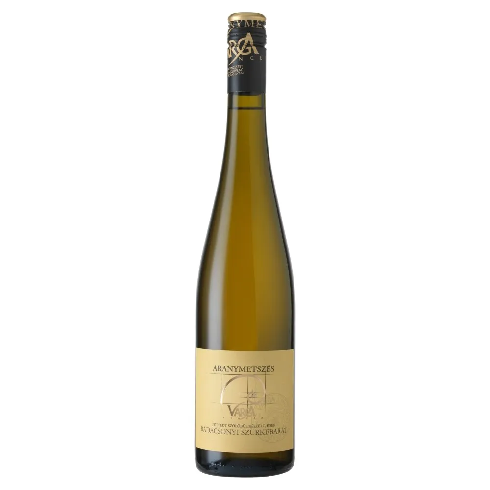 Varga, Aranymetszés, töppedt szürkebarát édes fehérbor, 0,75l