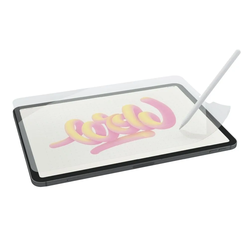 Védőfólia Papírszerű, Képernyővédő 2.1, 2 db, iPad 10.2" 2019, 2020, 2021 kompatibilis, rajzoláshoz/íráshoz ideális, Nanodots technológia, védi a képernyőt, matt, könnyű felhordás, telepítőkészlet mellékelve, átlátszó