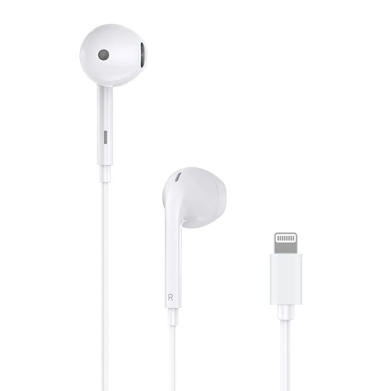 Vezetékes Fülhallgató In-Ear Mikrofonnal SeveShop, Lightning Csatlakozó, Kiváló Hangminőség, Zajszűrés, Kényelmes és Ergonomikus Kialakítás, Kompatibilis iPhone és iPad Készülékekkel, Tartós és Hosszú Élettartam