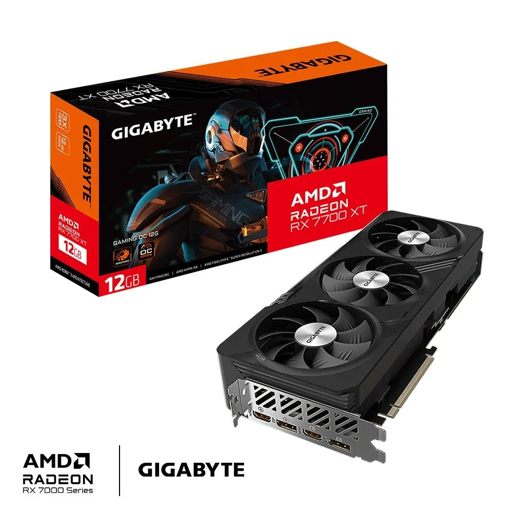 Videókártya Gigabyte Radeon RX 7700 XT GAMING OC 12GB GDDR6 R77XTGAM-OC-12GB