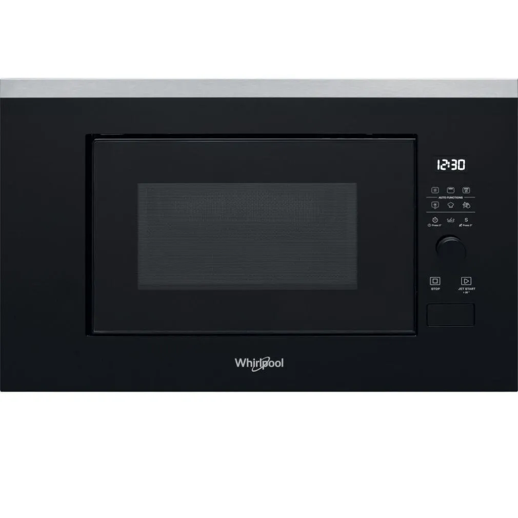 Whirlpool WMF200G Beépíthető mikrohullámú sütő, 20L, 800W, Digitális kijelző, Fekete