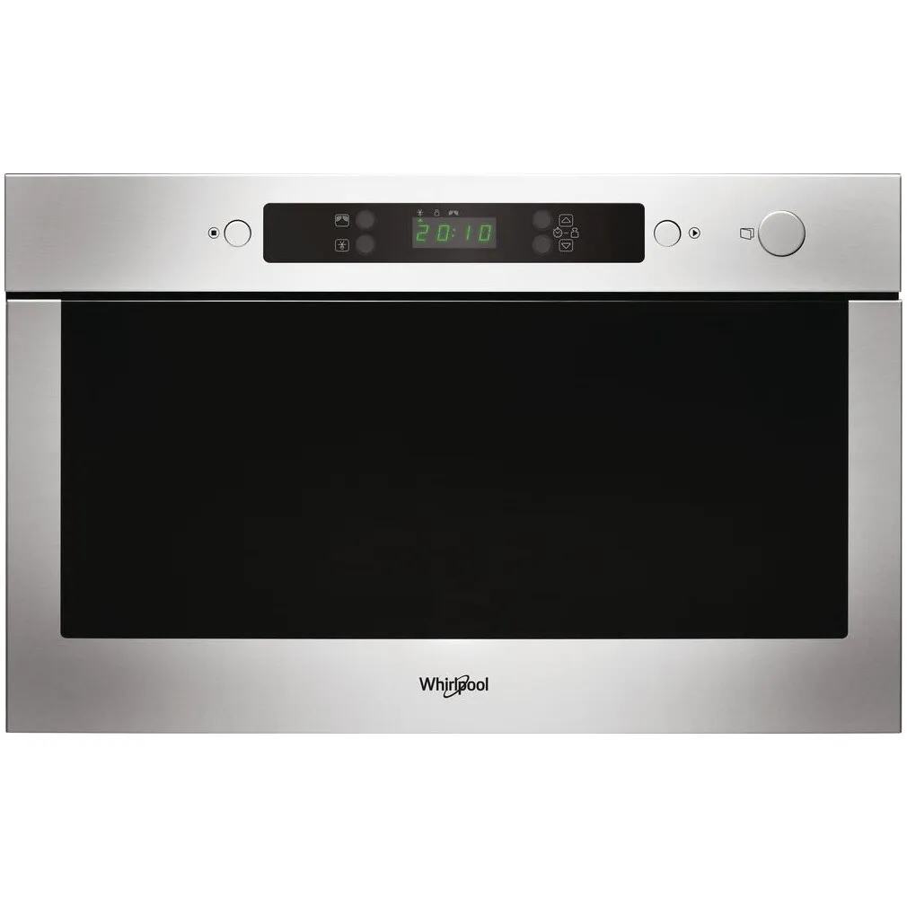 Whirpool AMW435IX beépíthető mikrohullámú sütő, 22 l, 750 W, Elektronikus kijelző, Rozsdamentes acél