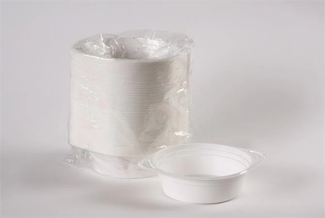 1020021430 Műanyag gulyás tányér tetőzhető 750ml 50db Fehér