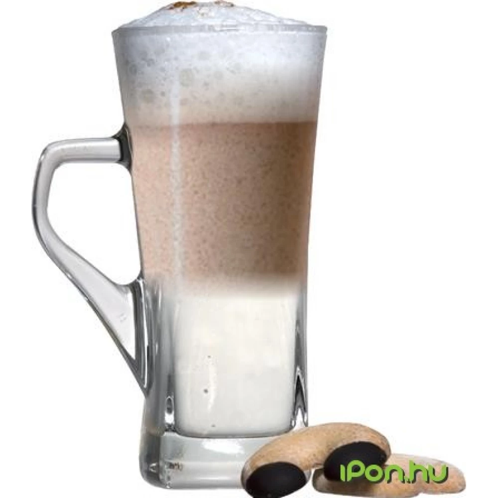 1705LAT006 Lattes pohár füllel 26 cl 6 db