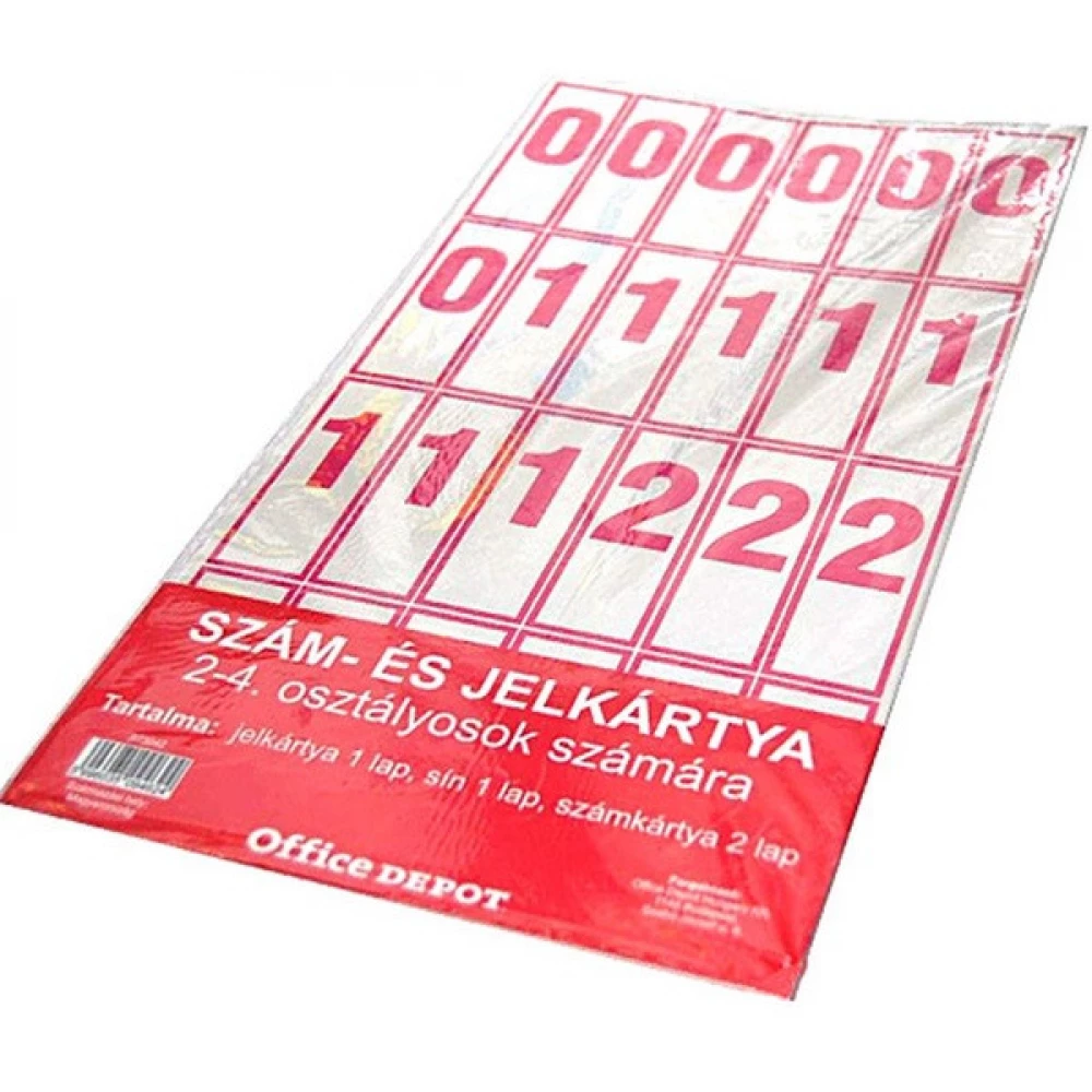 2-4. osztályos 2 ív szám-/jelkártya