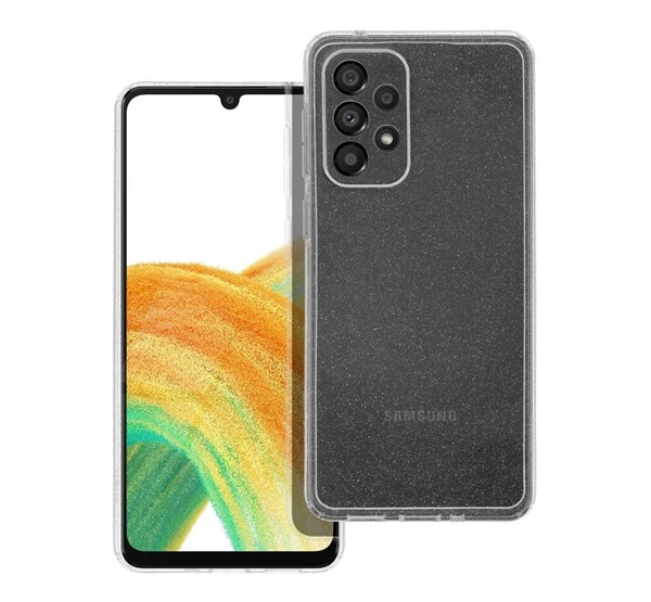 2mm Samsung Galaxy A33 5G csillámos tok átlátszó
