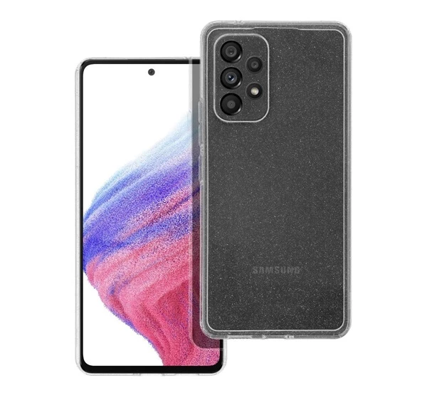 2mm Samsung Galaxy A53 5G csillámos tok átlátszó