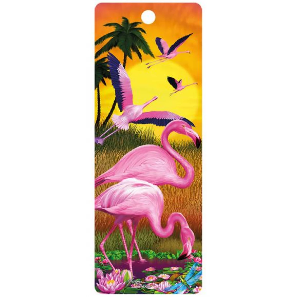 3D Könyvjelző - Flamingó