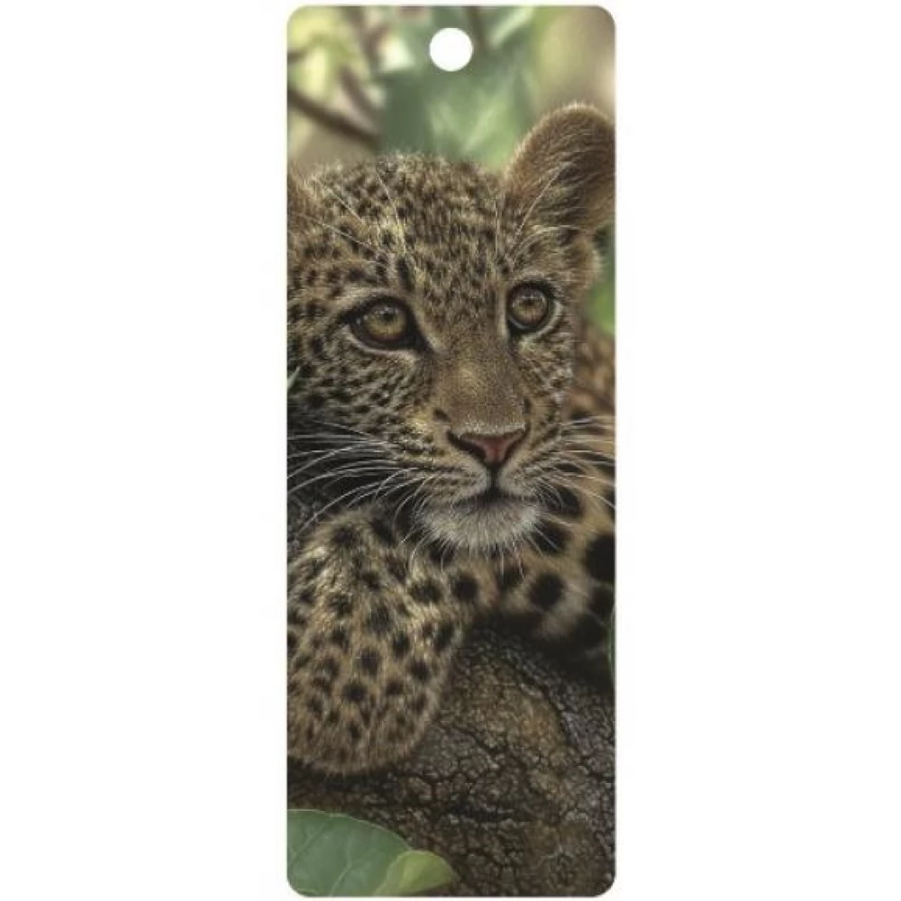 3D könyvjelző - Merengő leopárd