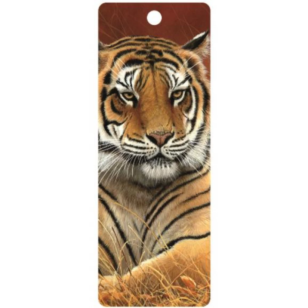 3D Könyvjelző - Tartózkodó tigris