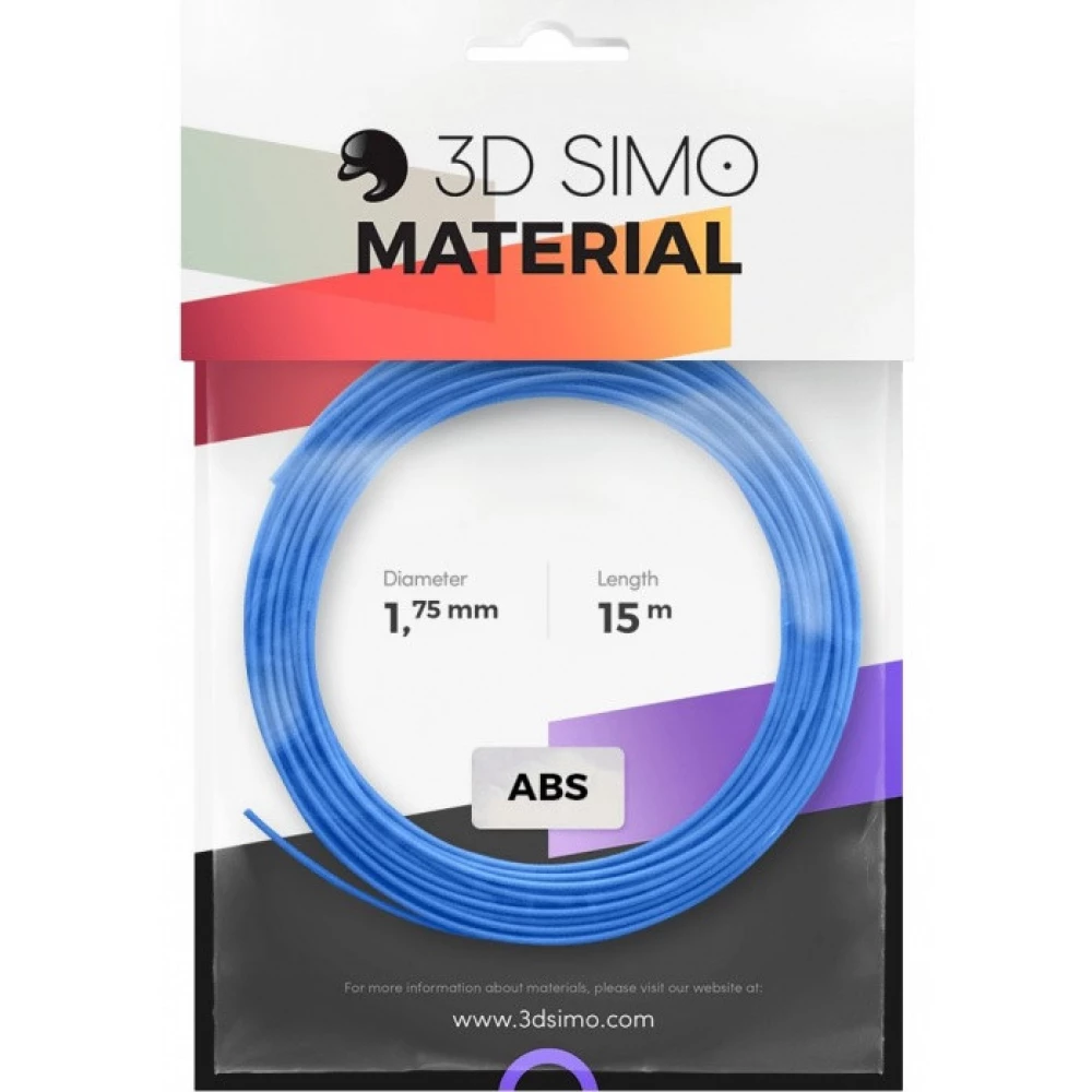 3DSIMO Filament ABS kék/zöld/sárga 15m