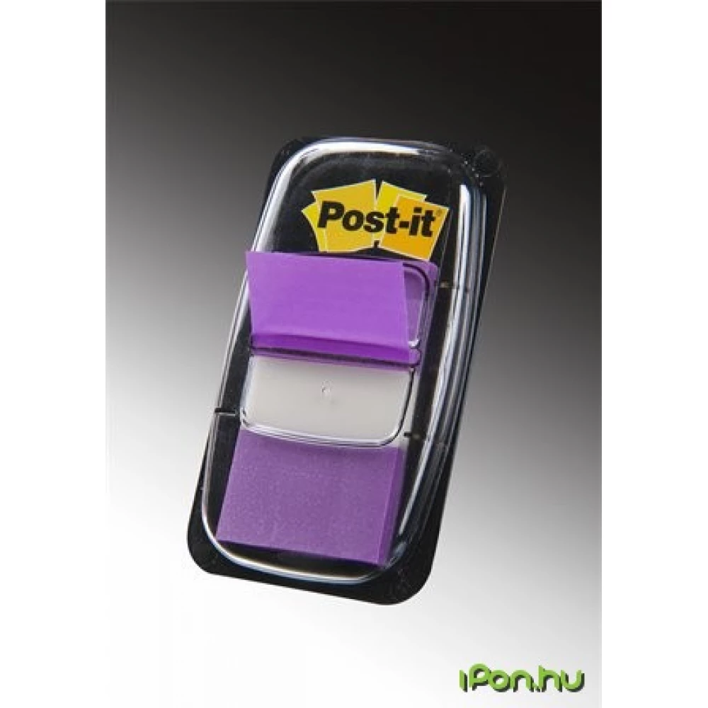 3M POSTIT Jelölőcímke műanyag 50 lap 25x43 mm lila