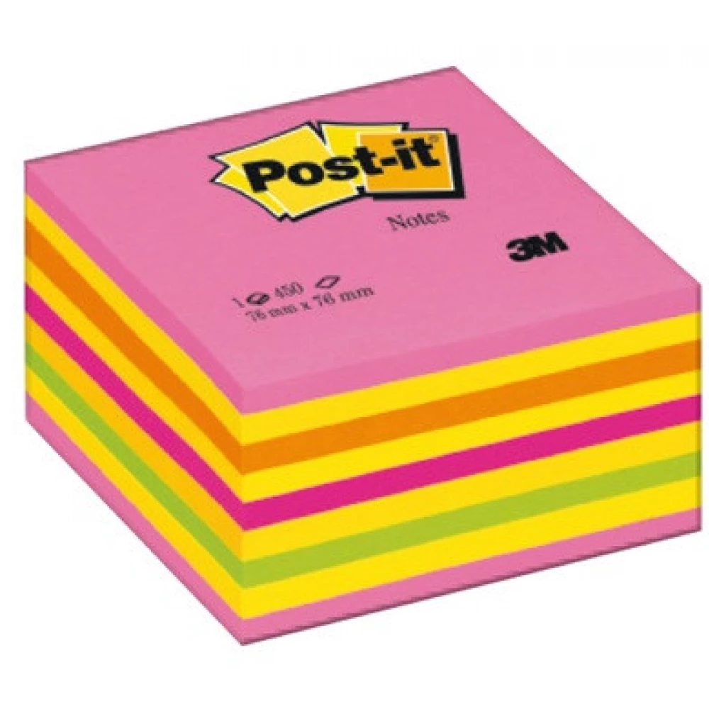 3M POSTIT Lolipop 76x76 mm 450lap öntapadós kockatömb