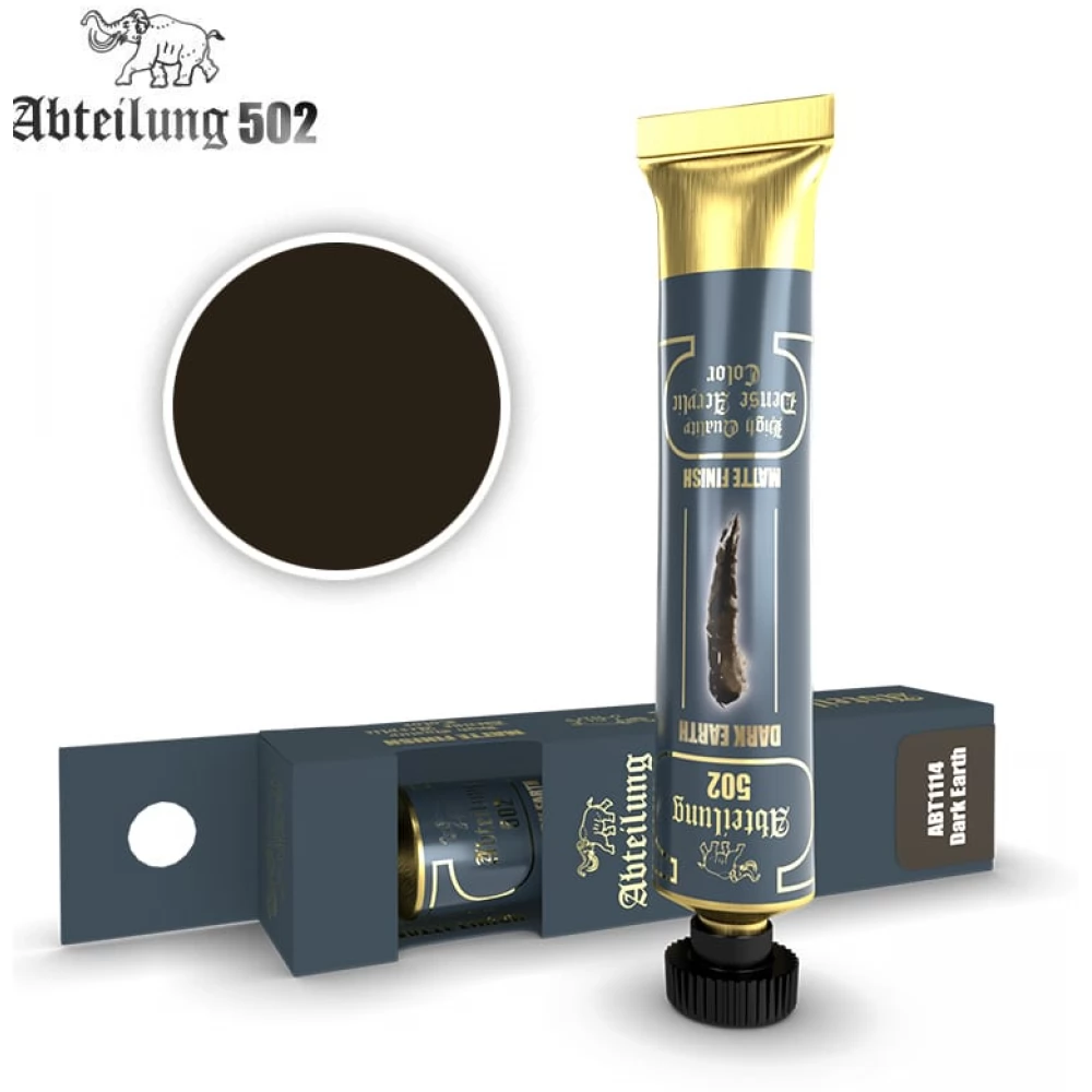 Abteilung 502 Dark Earth fekete színű akrilfesték 20ml
