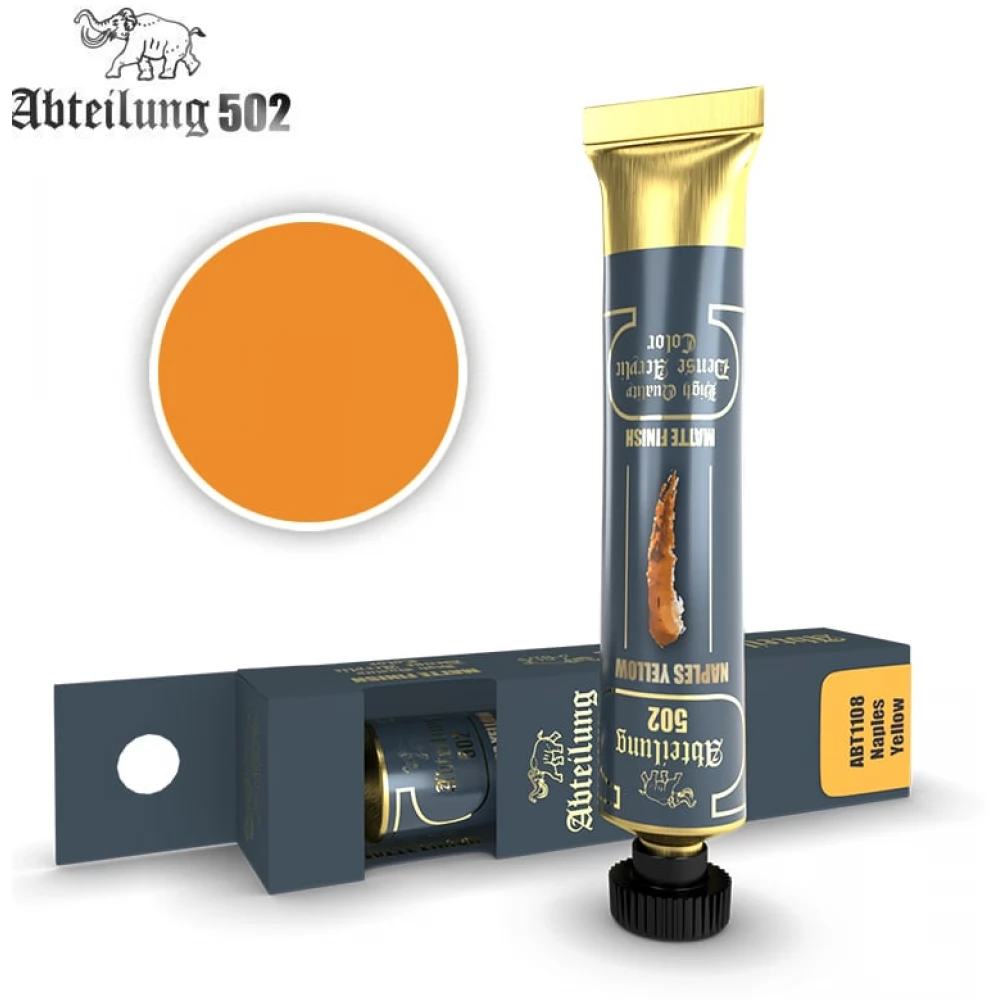 Abteilung 502 Naples Yellow narancssárga akrilfesték 20ml