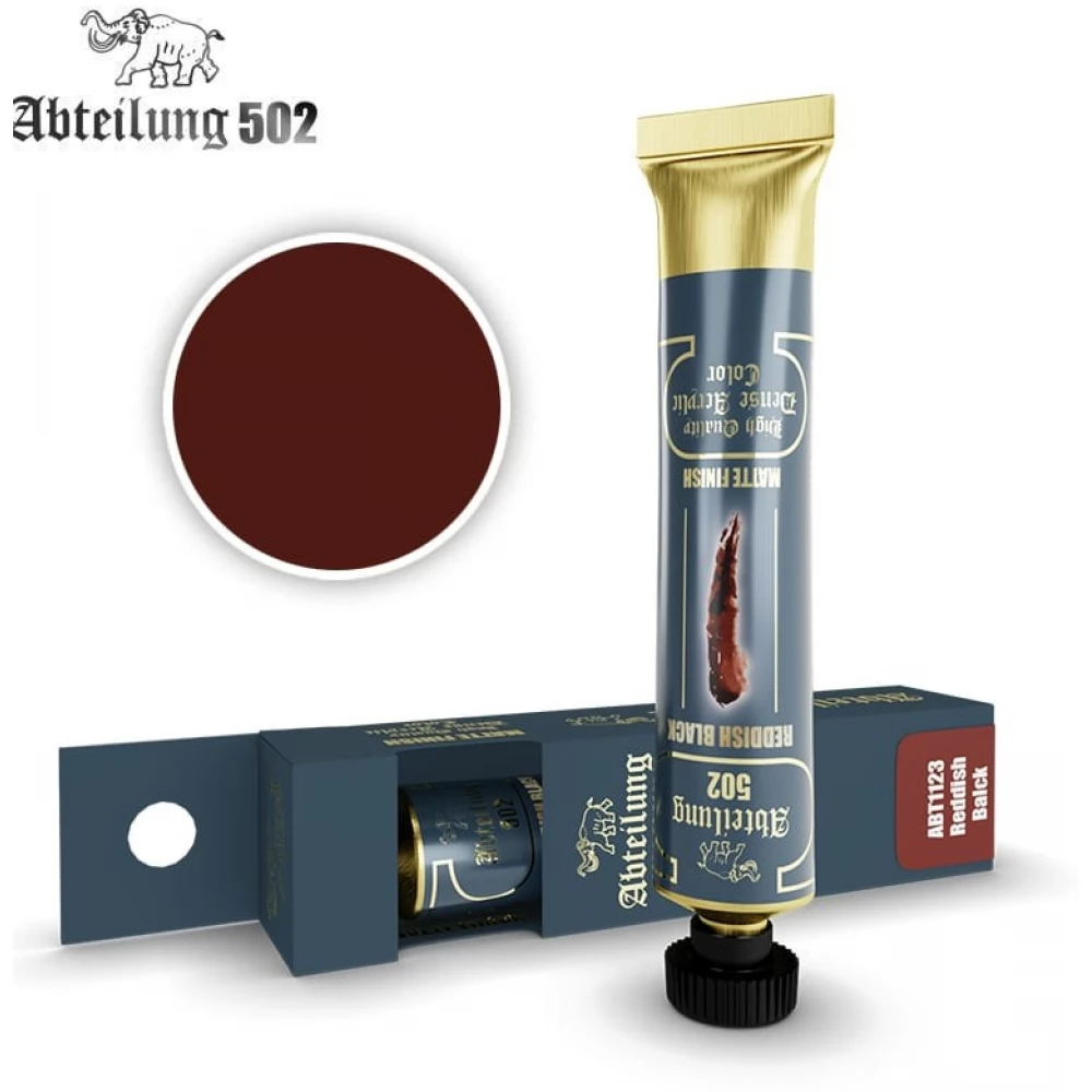 Abteilung 502 Reddish Black vöröses fekete akrilfesték 20ml