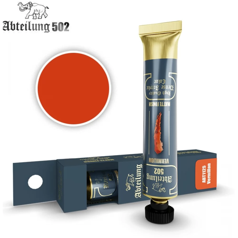 Abteilung 502 Vermilion piros akrilfesték 20ml