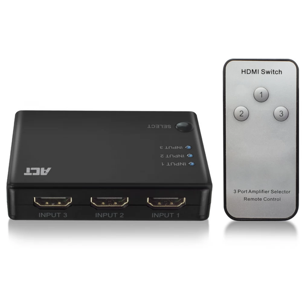 ACT CONNECTIVITY 4K HDMI Switch 3x1