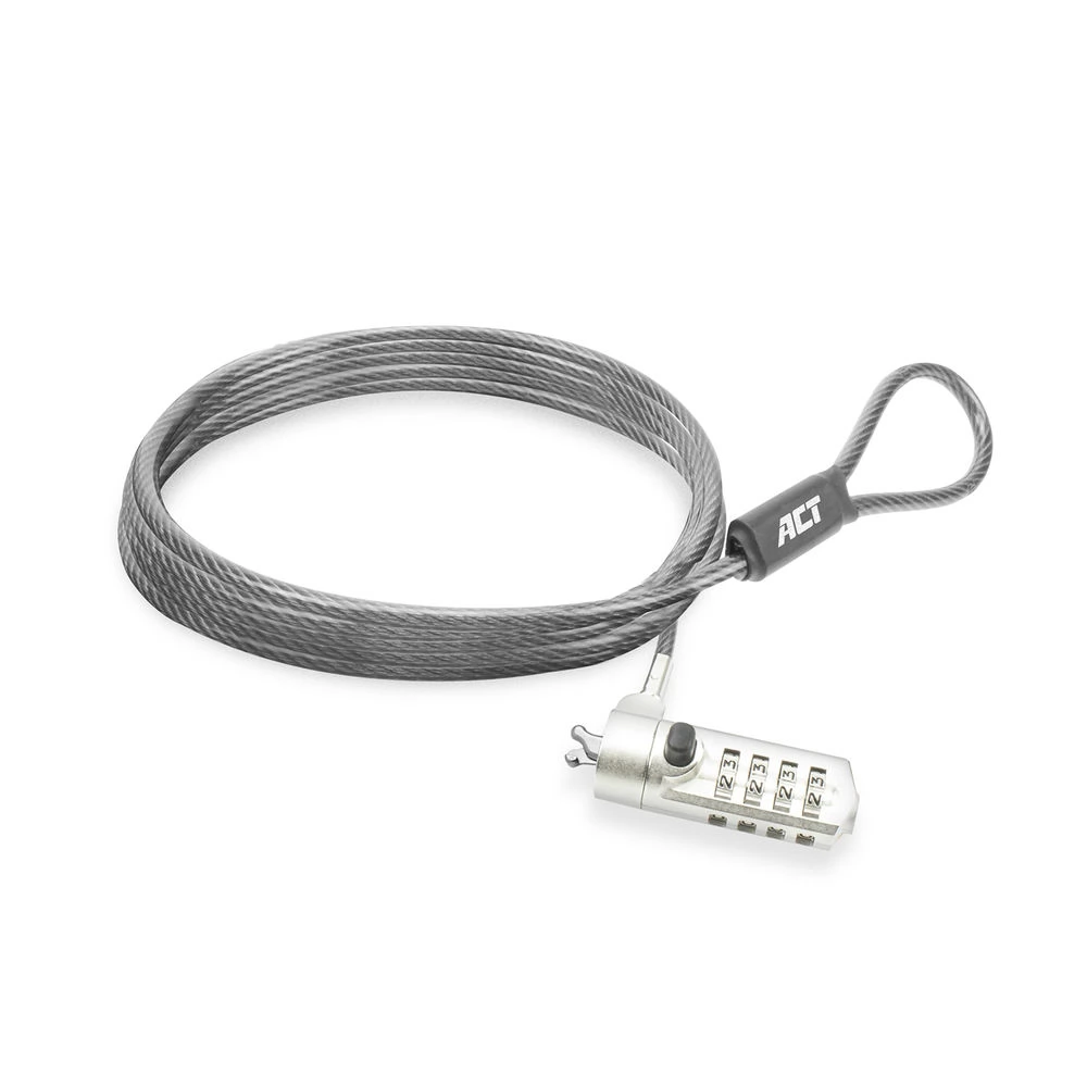 ACT CONNECTIVITY AC9035 Ék alakú laptopzár kombinációs zárral