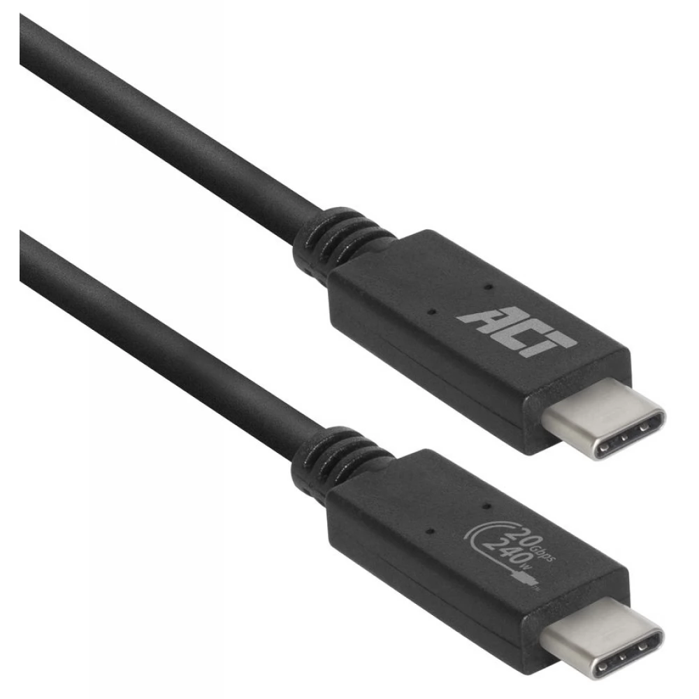 ACT CONNECTIVITY USB 4.0 Type C Összekötő Fekete 1m AC7431