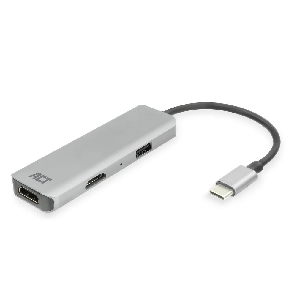 ACT CONNECTIVITY USB-C 4K multiport adapter 2 HDMI monitorhoz USB-A adatporthoz