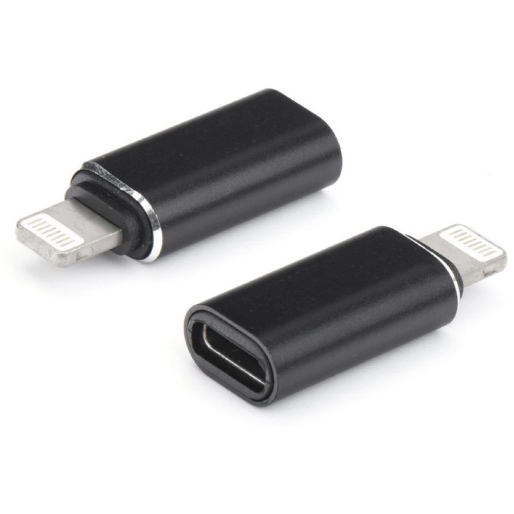 Adapter Lightning USB Type-C átalakító fekete