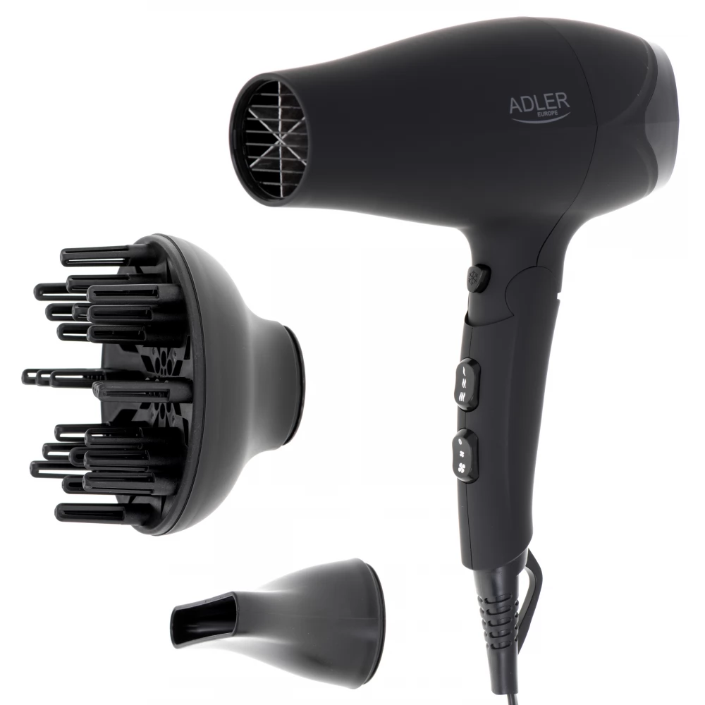 ADLER AD 2267 Hajszárító + diffúzor 2100W fekete