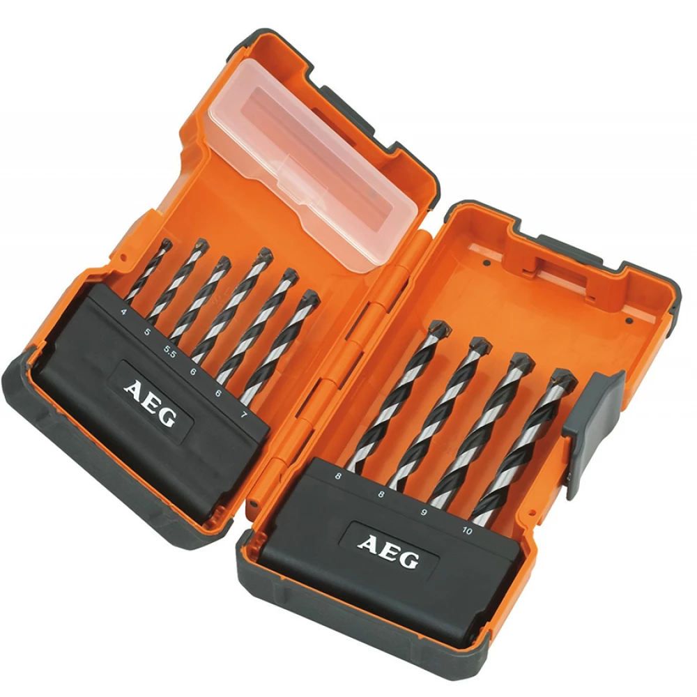 AEG 10 db-os falazatfúró készlet 4-10 mm