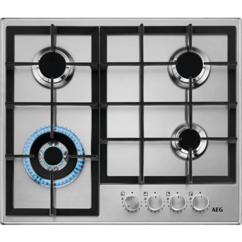 AEG HGB64420SM Főzőlap gázos 60 cm rozsdamentes acél