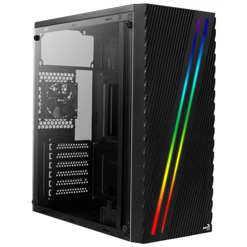 AEROCOOL Streak fekete