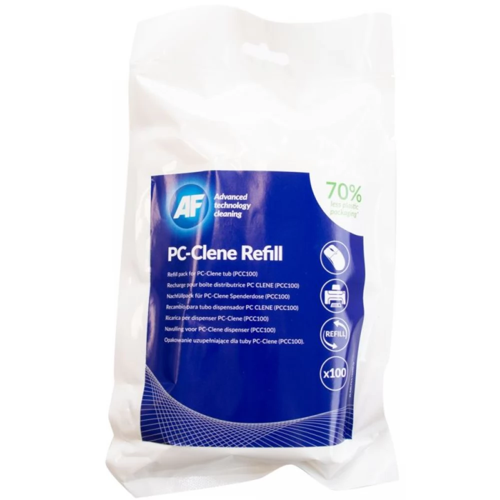AF APCC100R PC Clene- utántöltő APCC100-hoz - 100 db PC tisztító kendő