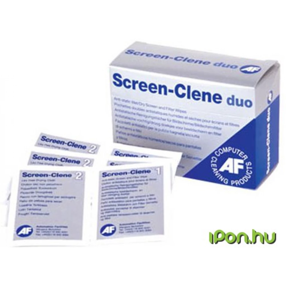 AF Screen-Clene Duo képernyőtisztító duo kendőpár 20db