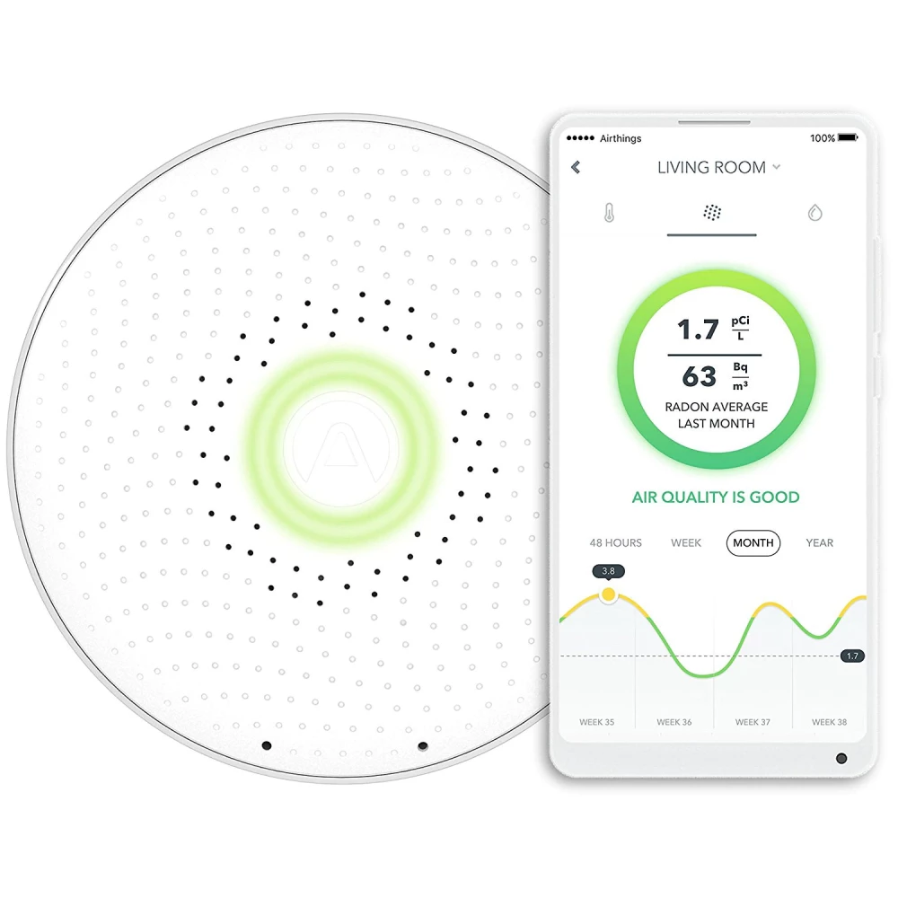 AIRTHINGS 291 Wave radondetektor / radongáz érzékelő fehér